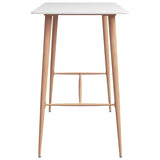 NNEVL 5 Piece Bar Set White and Grey
