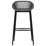NNEVL 5 Piece Bar Set White and Grey