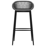 NNEVL 5 Piece Bar Set Black and Grey