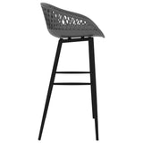 NNEVL 5 Piece Bar Set Black and Grey