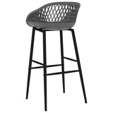 NNEVL 5 Piece Bar Set Black and Grey