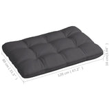 NNEVL Pallet Sofa Cushion Anthracite 120x80x10 cm