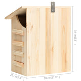 NNEVL Bat House Solid Firwood 30x20x38 cm