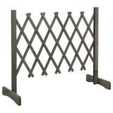 NNEVL Garden Trellis Fence Grey 120x60 cm Solid Firwood