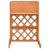 NNEVL Garden Trellis Planter Orange 45x30x74 cm Solid Firwood