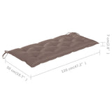 NNEVL Cushion for Swing Chair Taupe 120 cm Fabric