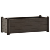 NNEVL Garden Raised Bed PP Mocha 100x43x35 cm