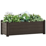 NNEVL Garden Raised Bed PP Mocha 100x43x35 cm