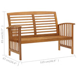 NNEVL 3 Piece Garden Lounge Set Solid Acacia Wood