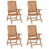 NNEVL 5 Piece Garden Dining Set Solid Teak Wood