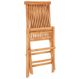 NNEVL 3 Piece Bistro Set with Anthracite Cushions Solid Teak Wood