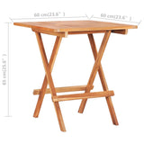 NNEVL 3 Piece Bistro Set with Cream Cushions Solid Teak Wood