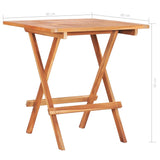 NNEVL 3 Piece Bistro Set with Beige Cushions Solid Teak Wood