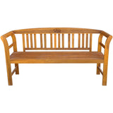 NNEVL Garden Bench with Cushion 157 cm Solid Acacia Wood