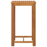 NNEVL 3 Piece Garden Bar Set with Cushions Brown