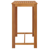 NNEVL 7 Piece Garden Bar Set with Cushions Brown