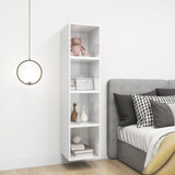 NNEVL Wall Cabinets 4 pcs High Gloss White 37x37x37 cm Chipboard