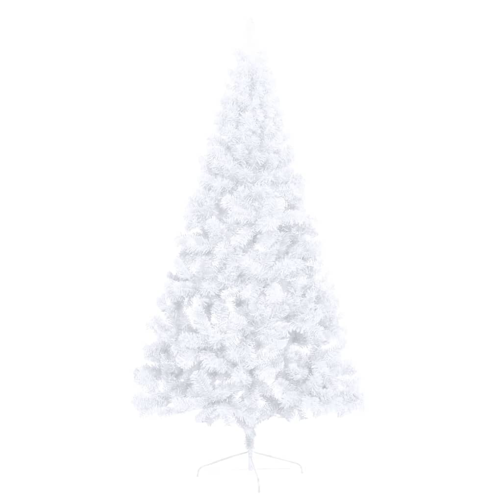 NNEVL Artificial Half Christmas Tree with Stand White 150 cm PVC NNE Living