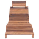 NNEVL Folding Sun Loungers 2 pcs Solid Teak Wood