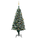 NNEVL Artificial Christmas Tree with LEDs&Ball Set&Pinecones 240 cm