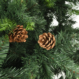 NNEVL Artificial Christmas Tree with LEDs&Ball Set Green 210 cm