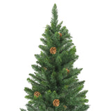 NNEVL Artificial Christmas Tree with LEDs&Ball Set Green 210 cm