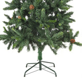 NNEVL Artificial Christmas Tree with LEDs&Ball Set Green 210 cm
