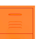 NNEVL Drawer Cabinet Orange 80x35x101.5 cm Steel