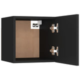 NNEVL Bedside Cabinets 2 pcs Black 30.5x30x30 cm Chipboard
