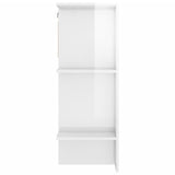 NNEVL Hallway Cabinet High Gloss White 97.5x37x99 cm Engineered Wood
