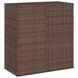 NNEVL Garden Cushion Box PE Rattan 100x49x103.5 cm Brown