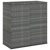NNEVL Garden Cushion Box PE Rattan 100x49x103.5 cm Grey