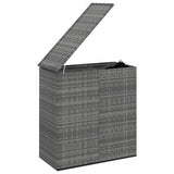 NNEVL Garden Cushion Box PE Rattan 100x49x103.5 cm Grey