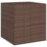 NNEVL Garden Cushion Box PE Rattan 100x97.5x104 cm Brown