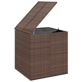 NNEVL Garden Cushion Box PE Rattan 100x97.5x104 cm Brown