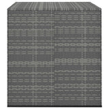 NNEVL Garden Cushion Box PE Rattan 100x97.5x104 cm Grey