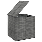NNEVL Garden Cushion Box PE Rattan 100x97.5x104 cm Grey