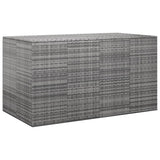 NNEVL Garden Cushion Box PE Rattan 194x100x103 cm Grey