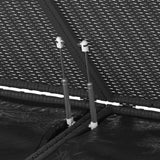 NNEVL Garden Cushion Box PE Rattan 291x100.5x104 cm Black