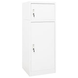 NNEVL Saddle Cabinet White 53x53x140 cm Steel