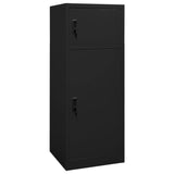 NNEVL Saddle Cabinet Black 53x53x140 cm Steel