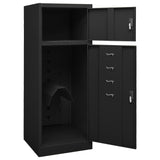 NNEVL Saddle Cabinet Black 53x53x140 cm Steel