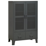 NNEVL Industrial Storage Cabinet Anthracite 70x40x115 cm Metal