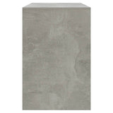NNEVL 3 Piece Dining Set Concrete Grey Chipboard