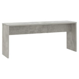 NNEVL 3 Piece Dining Set Concrete Grey Chipboard