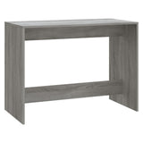 NNEVL 3 Piece Dining Set Grey Sonoma Chipboard