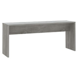 NNEVL 3 Piece Dining Set Grey Sonoma Chipboard