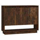 NNEVL Sideboard Smoked Oak 97x31x75 cm Chipboard