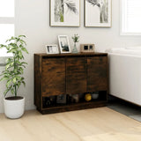 NNEVL Sideboard Smoked Oak 97x31x75 cm Chipboard