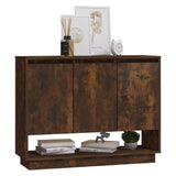 NNEVL Sideboard Smoked Oak 97x31x75 cm Chipboard